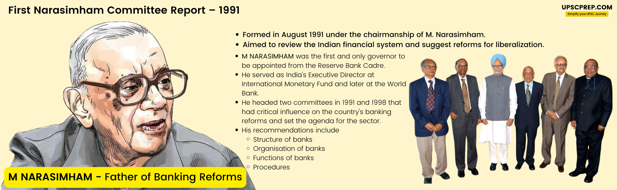 First Narasimham Committee Report – 1991 | Banking Sector Reforms | UPSC