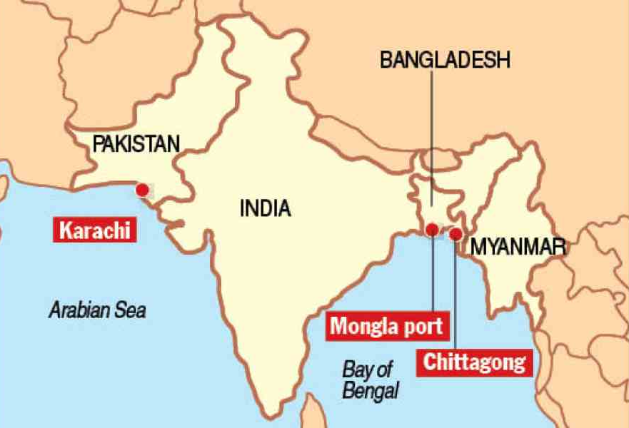 Karachi-Chattogram cargo ship | Pakistan-Bangladesh | UPSC