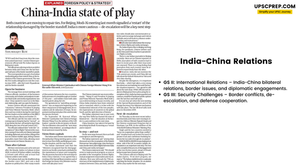 Foreign Policy: India-China Relations